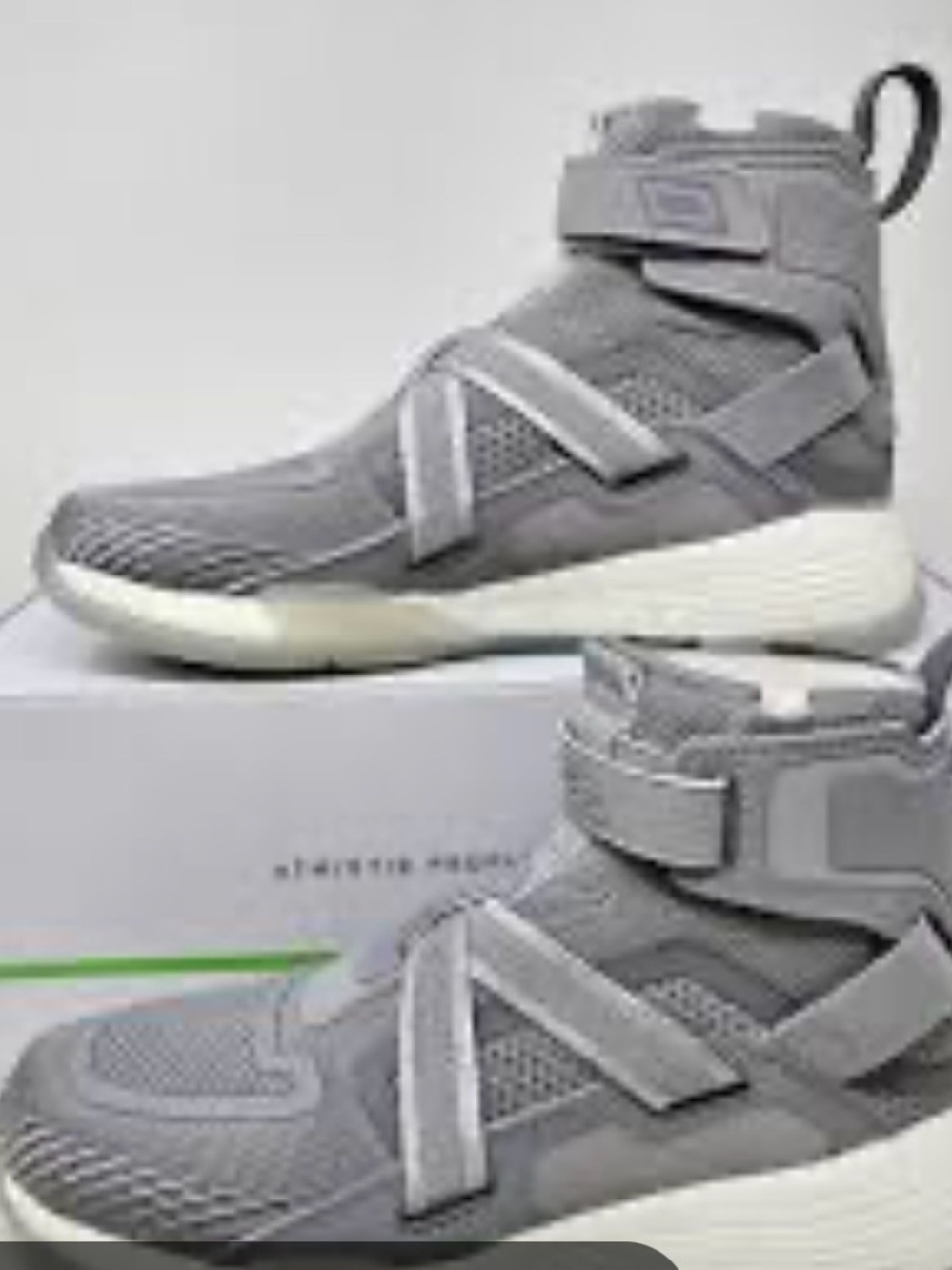 APL Super Future Slip-On Sneakers in Heather Grey and White M9 W10.5